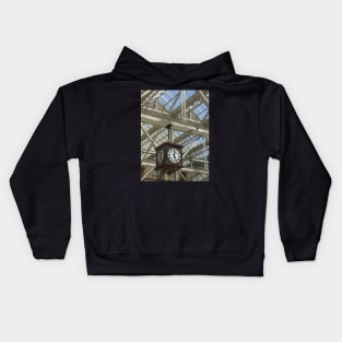 Glasgow Central Train Station Clock (1) Kids Hoodie